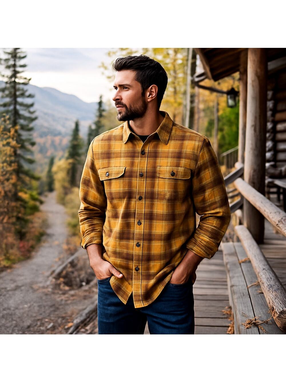 prAna Edgewater Shirt XXL Yellow Plaid Shirt Mens Flannel Shirt